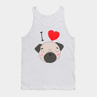 I love pugs Tank Top